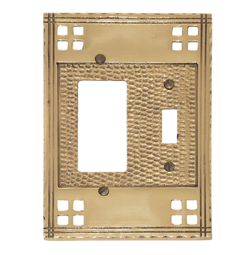 Brass Accents Arts & Crafts Switchplates