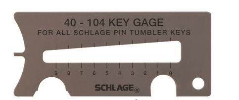 Schlage Key Gauge - 40-104