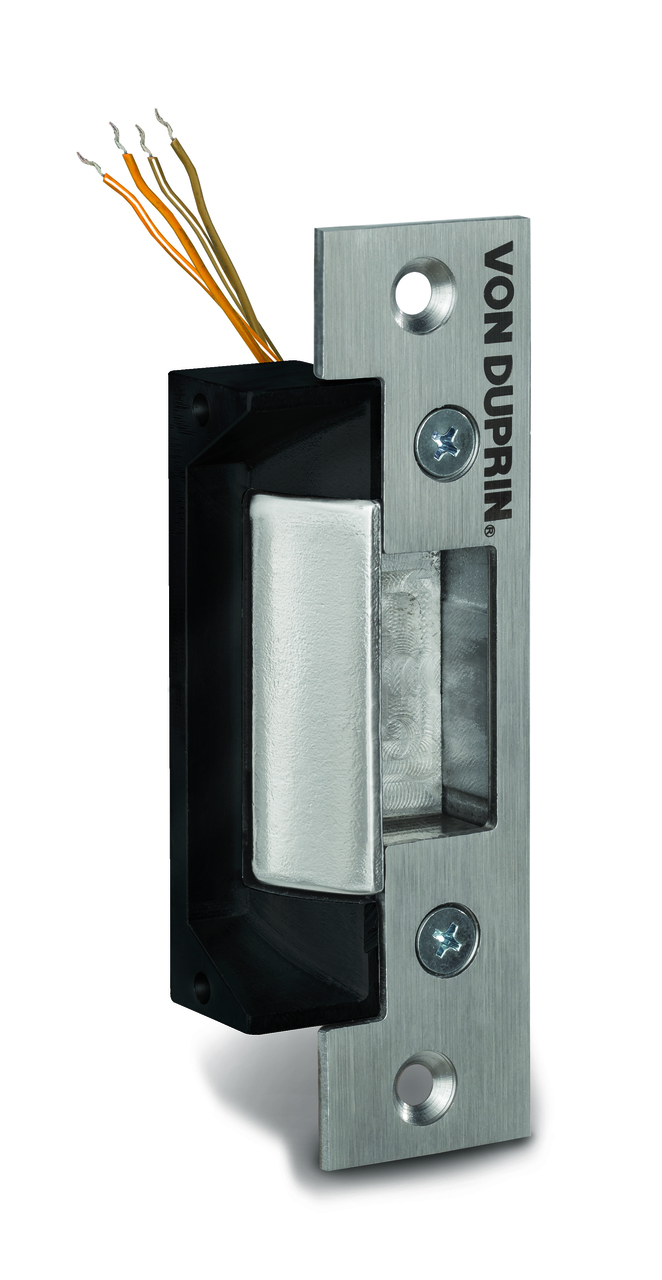 Von Duprin Electric Strikes 4200 Series For Cylindrical And Deadlatch Locks 1/2"-5/8" Throw, Includes Latchbolt Monitor, Shallow Backbox - 4212
