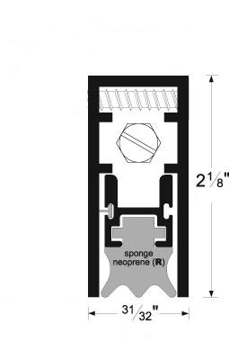 Semi-mortise Automatic Door Bottom