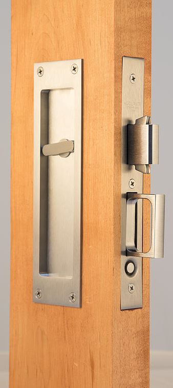 Accurate Pocket Door Privacy Lock And Pull - 2002-cpdl X S2002t