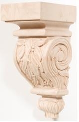 Hand Carved Corbels - Leaves - 198-00-110