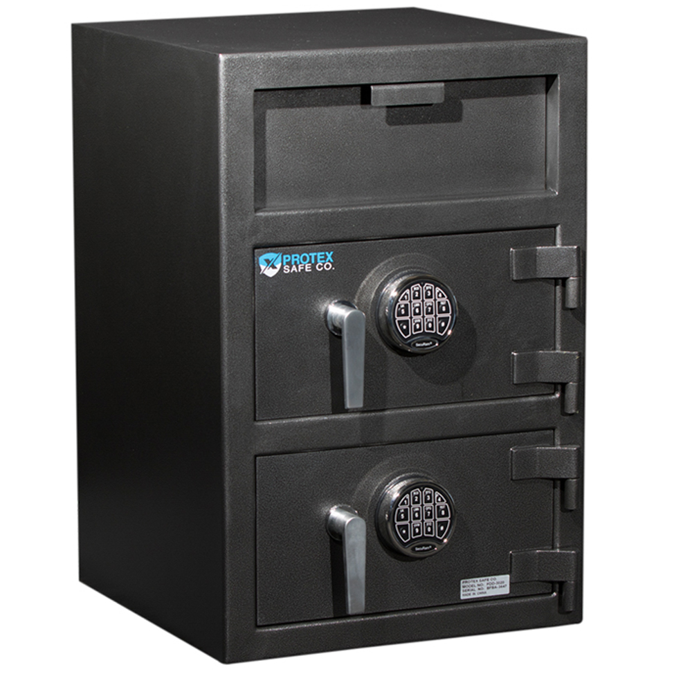 Protex Large Dual-door Front Loading Depository Safe Fdd-3020