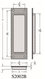 Pocket Door Flush Pull - S2002b