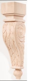 Hand Carved Corbels - Leaves - 198-00-100